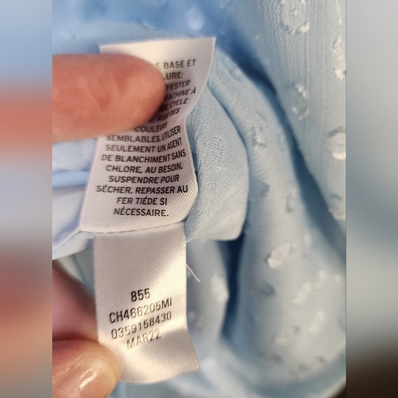 Chelsea 28 Women's Ruffle Neck Midi Dress in Blue Falls Size M - Picture 13 of 15